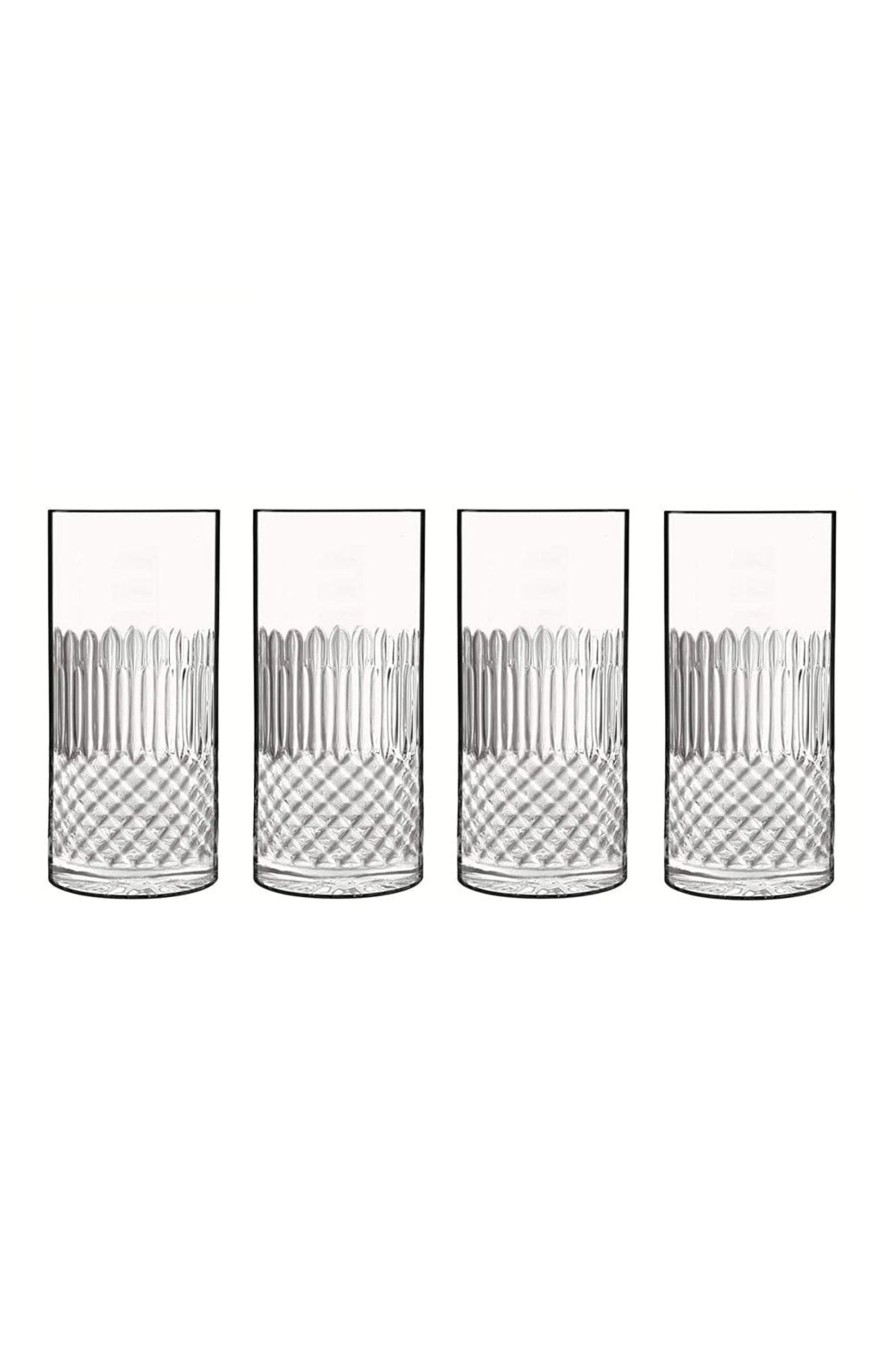 Luigi Bormioli Diamante Beverage Glass (Set of 4) Clear